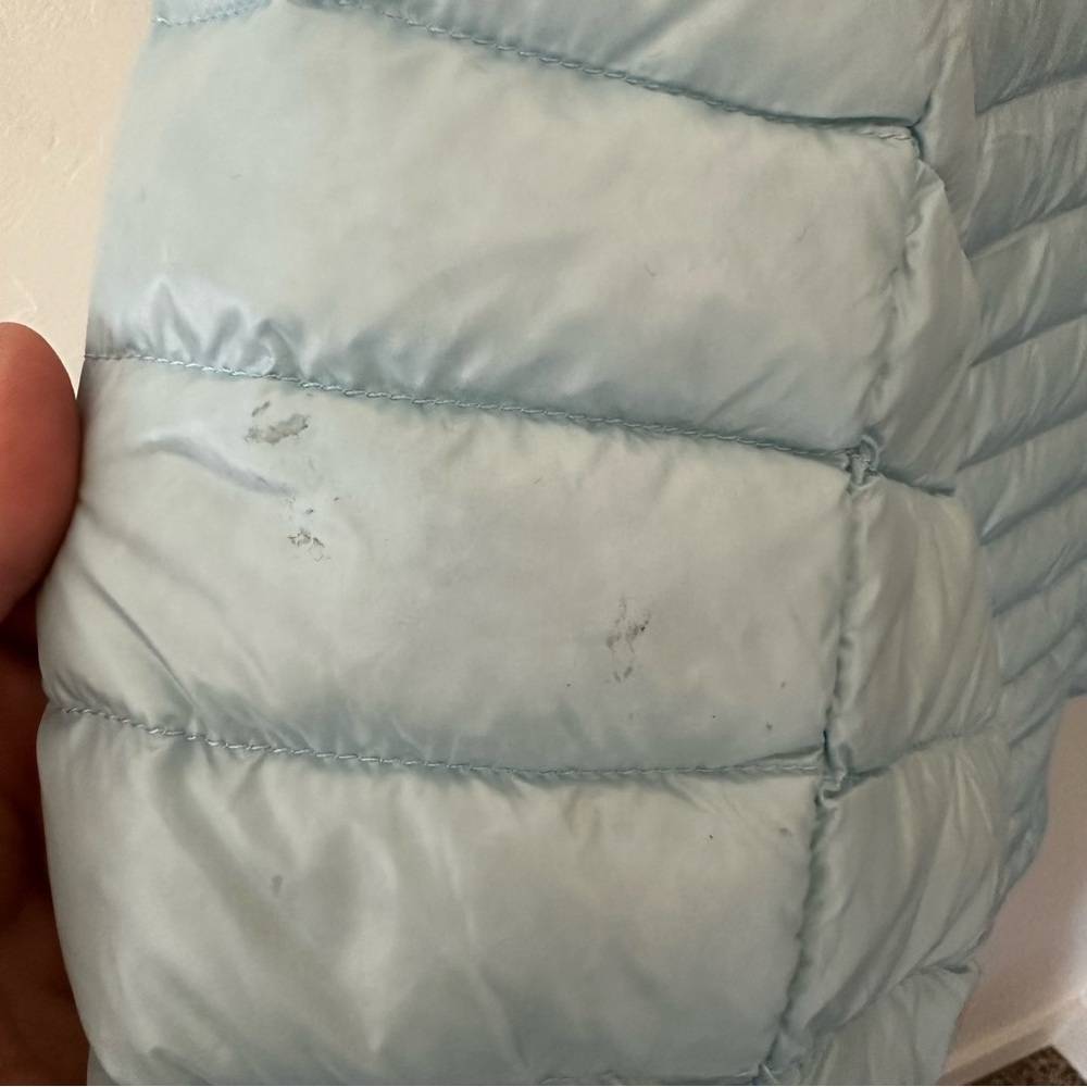 Kate Spade Packable Down Jacket Frosty Sky Blue - Picture 13 of 14